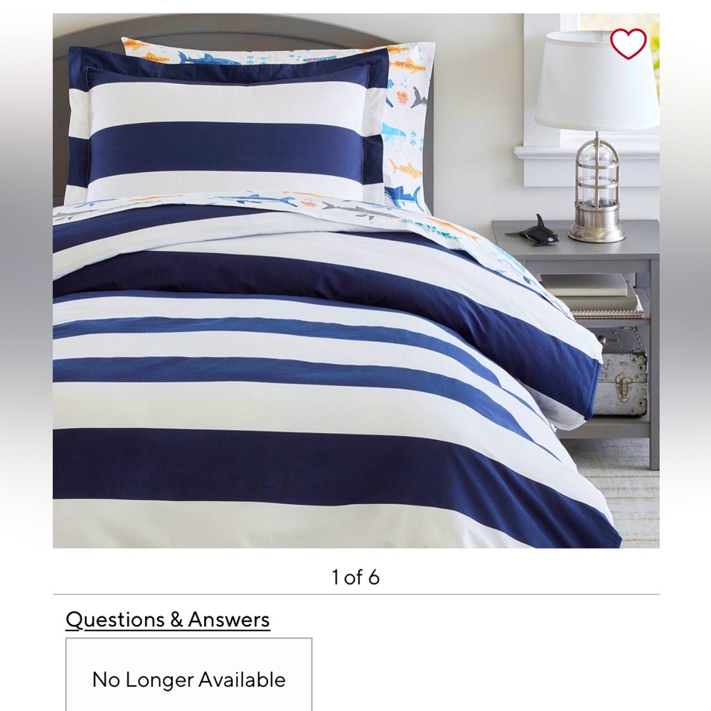 Pottery Barn Kids Boys Rugby Duvet Cover